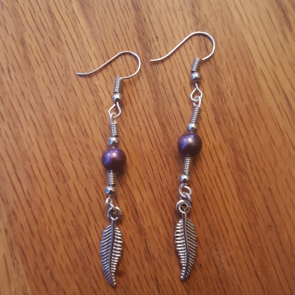 handmade freshwater pearl earrings